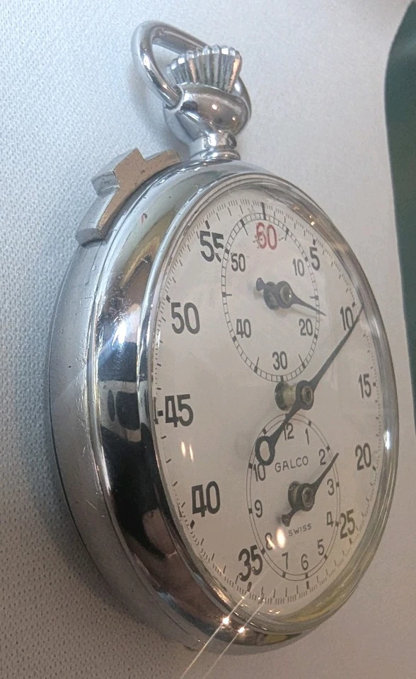 70s Or 80s Vintage Jules Racine Galco Mechanical Stopwatch. - Image 3 of 4