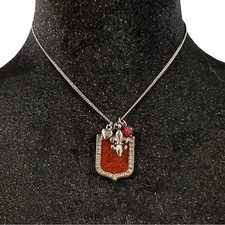 Y2K Express Necklace Coat of Arms Pendant Fle...