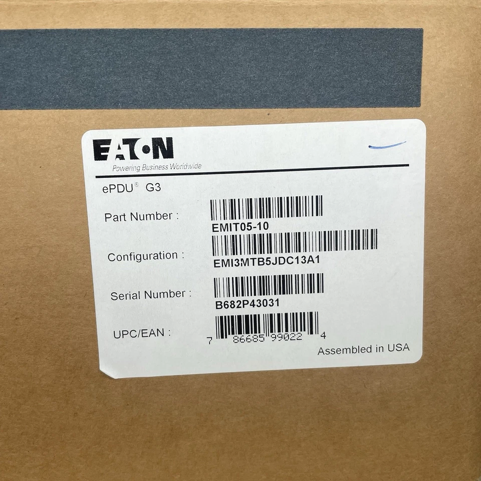 Eaton Metered Input Rack PDU 5.76 kW max 200-240V 24A 1U Single-Phase PDU - Image 3 of 3