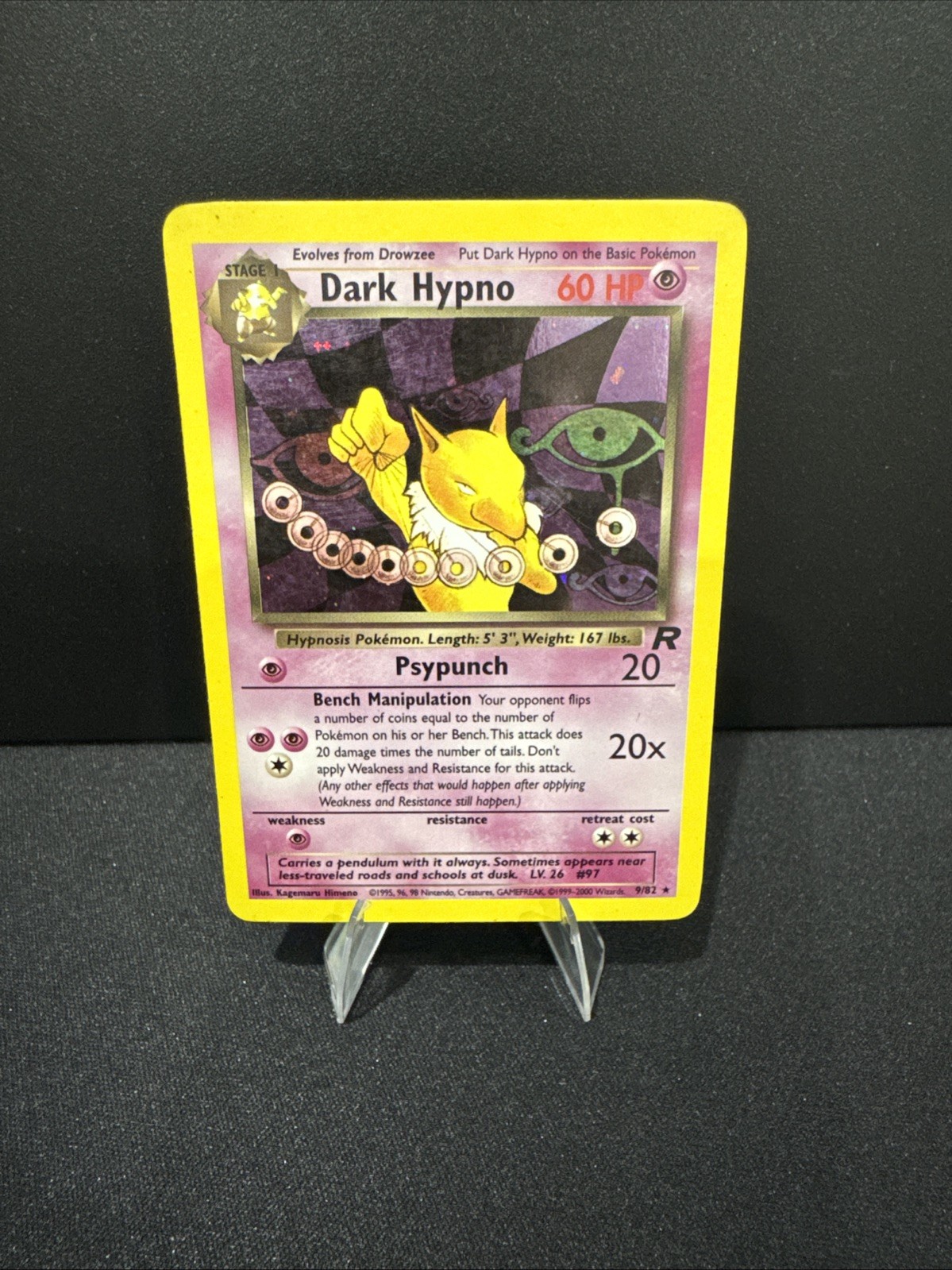 Dark Hypno 9/82 Team Rocket Holo