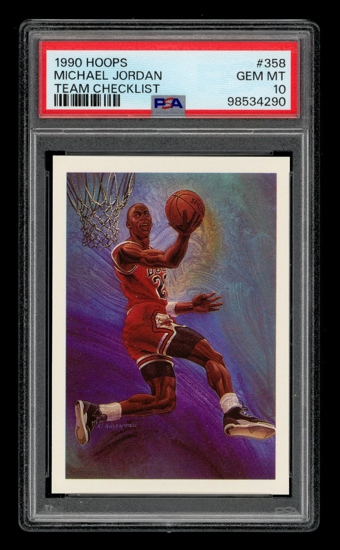 Michael Jordan Basketball Grade 10 1990-91 Season Sports Trading