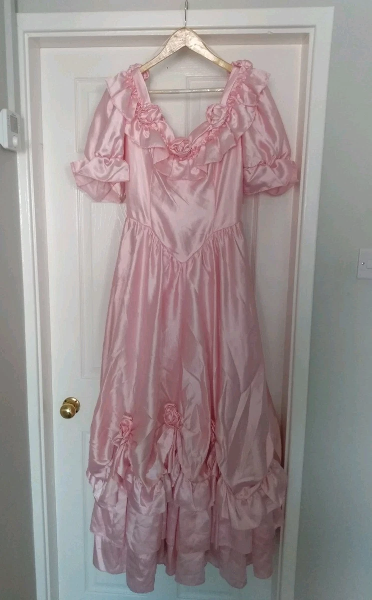 used 80s bridesmaid dresses for sale Dress Silk Satin Colors:Orange 790