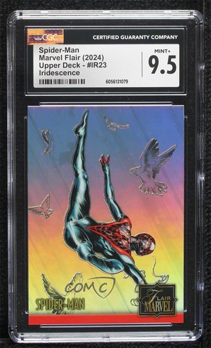 2023 Flair Marvel Iridescence Spider-Man #IR23 CGC 9.5 Mint+ 02v3