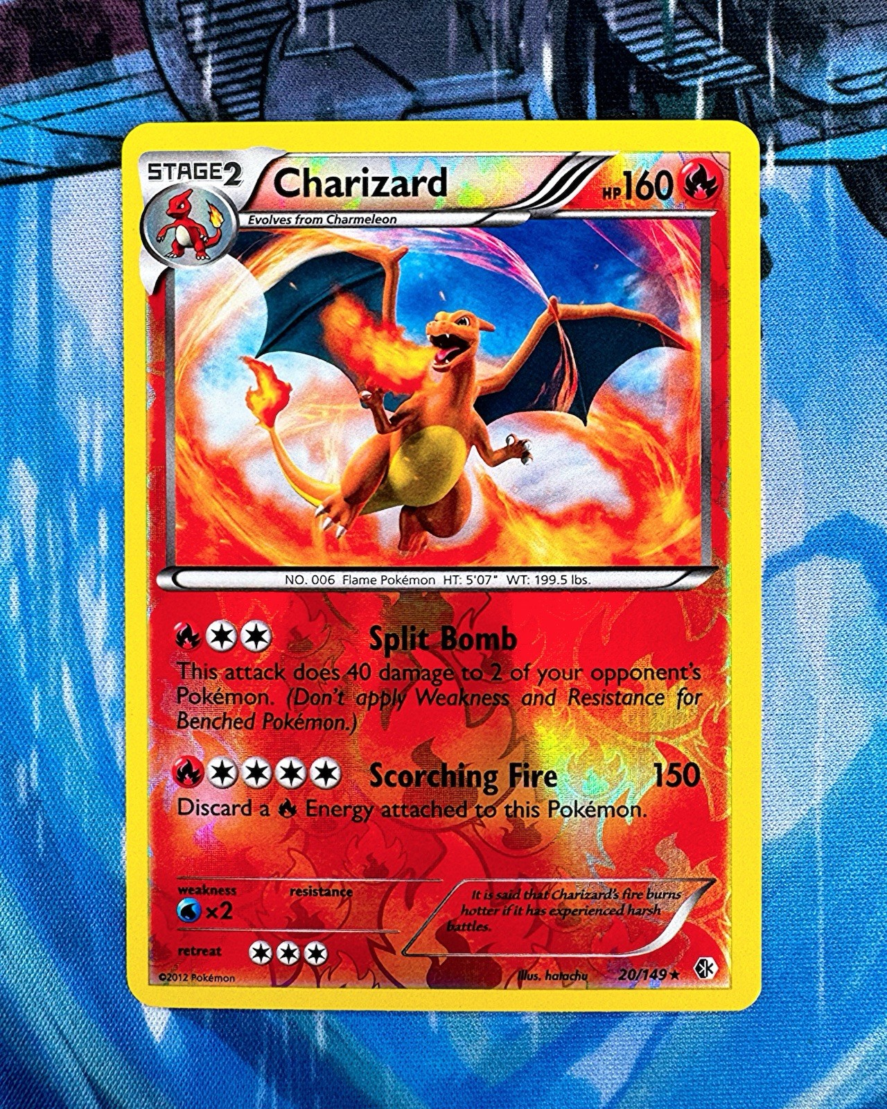 Pokémon TCG Charizard 20/149 Boundaries Crossed 2012 Reverse Holo Rare LP
