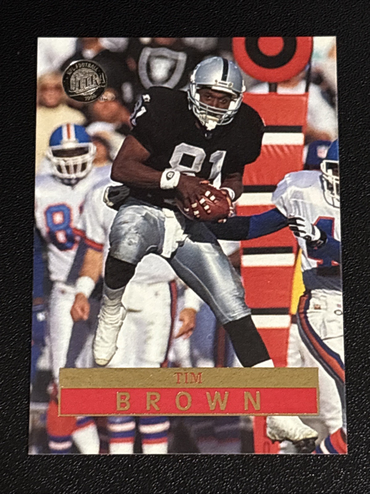 Football 1996 Fleer Ultra Tim Brown Oakland Raiders WR HOF #112