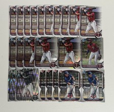 LOT OF 23 Yasser Mercedes Cards Twins Bowman Prospects 1st Chrome Refractor RC
