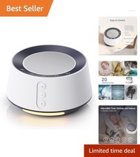 20 Soothing Sounds White Noise Machine with 10 Colors Night Light for Relaxation