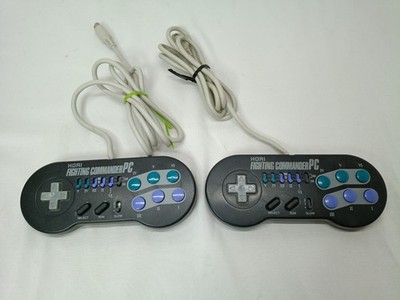 PC Engine Fighting Commander PC x2 6 button Controller Hori HPJ-07 Tested