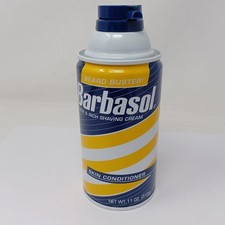 Barbasol Beard Buster Thick Rich Shaving Cream Skin Conditioner 11 oz New