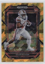 2023 Panini Prizm Draft Picks Gold Ice Prizm Sean Tucker #121 0i76