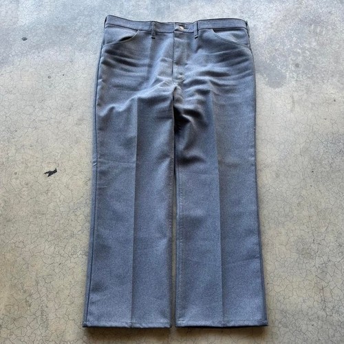 Vintage 70s/80s grey wrangler trouser pants Talon zipper 40" waist