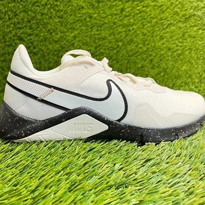 Nike Legend Essential 2 PRM Womens Size 7.5 Sail Black Training Shoes Sneakers