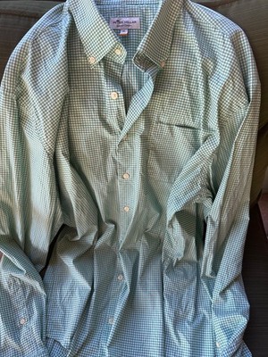 Peter Millar long sleeve button down summer comfort size xl