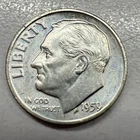 1959 Roosevelt Dime 90% Uncirculated Silver 10c US Coin