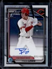 2024 Bowman Draft Tyson Lewis Chrome Auto Refractor 1st Prospect #/499 Reds