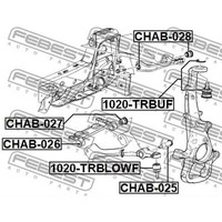 Febest Traggelenk FüHrungsgelenk Vorne FüR Chevrolet Trailblazer Colorado