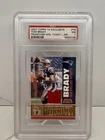 2007 Topps TX Exc. Tom Brady Franchise Win. Ticket Game-Worn Patch /199 PSA 7🐐