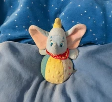 Kids Preferred Disney Baby Dumbo Stuffed Toy Plush Chime Elephant Ball Minky Dot
