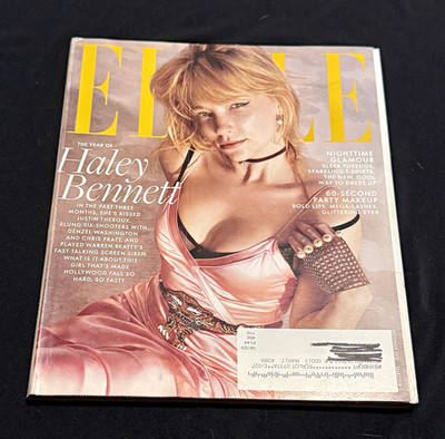 ELLE Magazine December 2016 Haley Bennett Karl Lagerfeld Fashion Illustrated