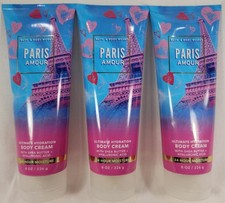 Bath Body Works PARIS AMOUR Ultra Shea Hydration Body Cream 8 oz Lot of 3