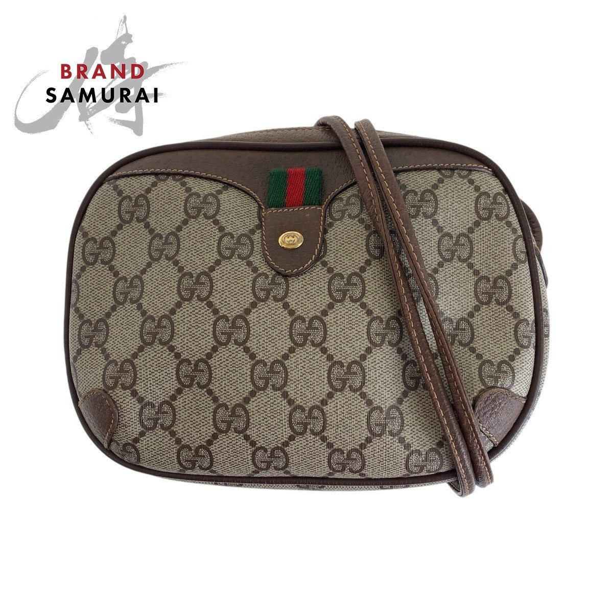 GUCCI Vintage Old Gucci Brown Gold Hardware GG Supreme GUCCI Vintage Old Gucci Brown Gold Hardware GG Supreme