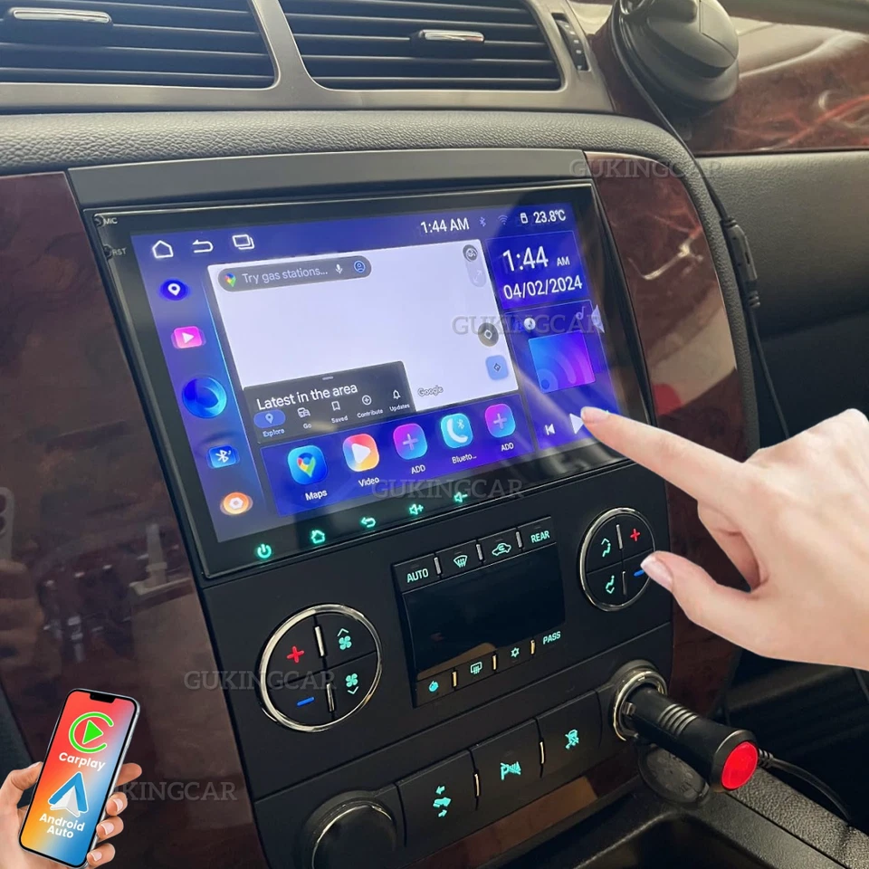 For Chevrolet 2007-2014 Suburban Tahoe 8" Android13 Car Carplay Stereo Radio GPS Foto 2 de 4