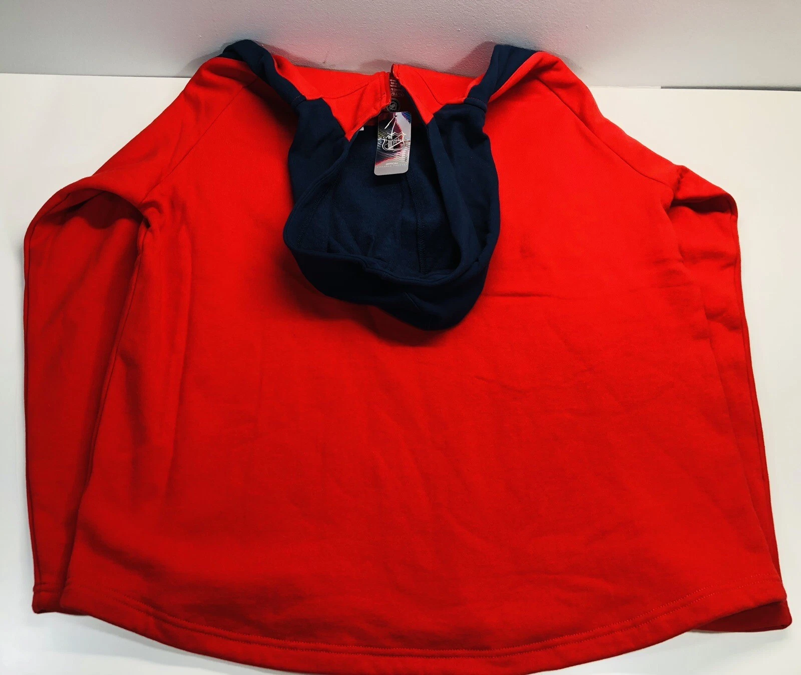 VETEMENTS Felpa con cappuccio Washington Capitals 1 4 cerniera uomo XL NHL abbigliamento con licenza hockey