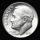 1949-D Roosevelt Silver Dime AU/UNC or BETTER - Complete Your Album!