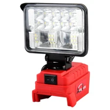 LED Work Light Cordless for Milwaukee M18 18V Battery w/Dual USB Outdoors Lamp