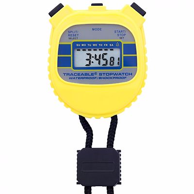 STOPWATCH, WATERPROOF AND SHOCKPROOF, TRACEABLE, CONTROL COMPANY 1042 ...