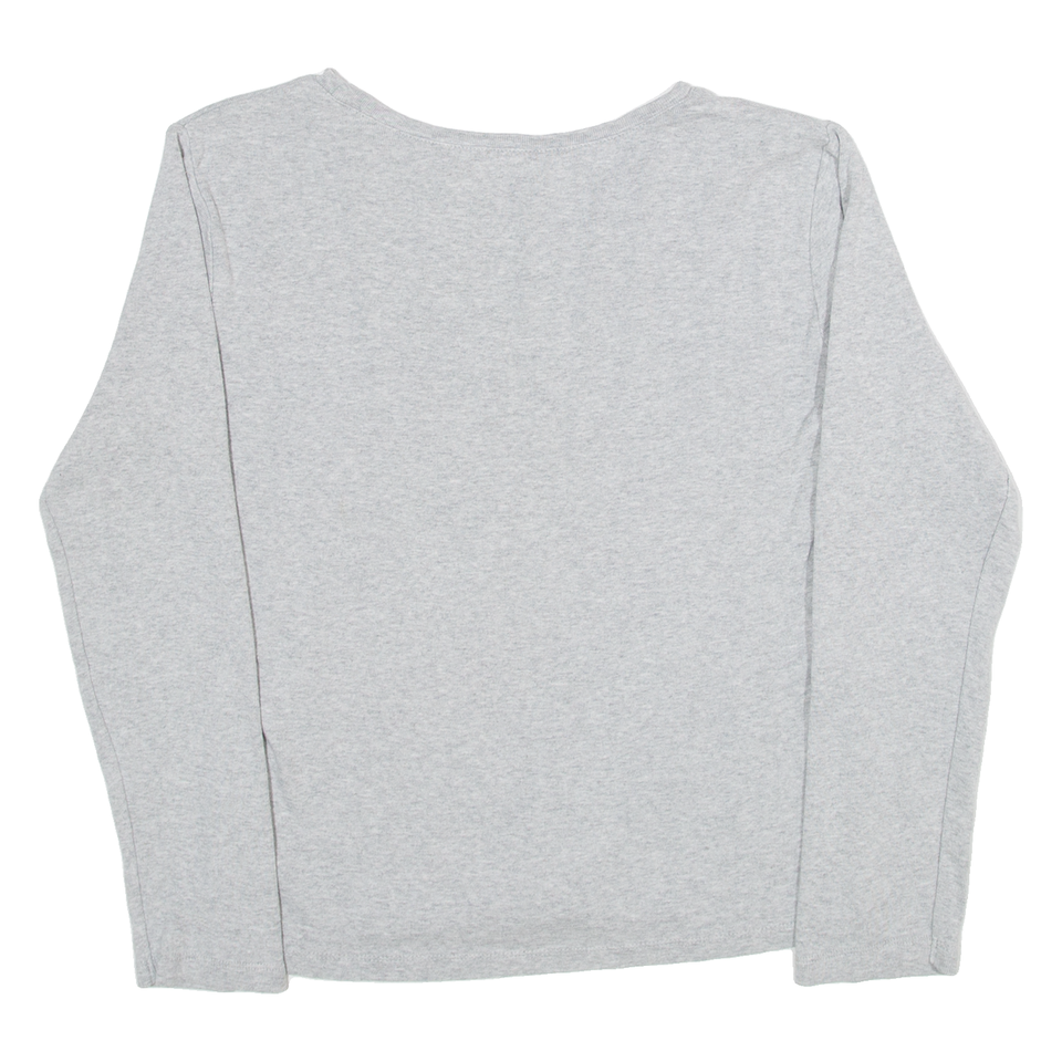 TOMMY HILFIGER Womens TShirt Grey Long Sleeve M eBay