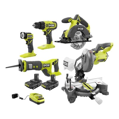 RYOBI 5-Tool Combo Kit 18V Lithium-Ion 