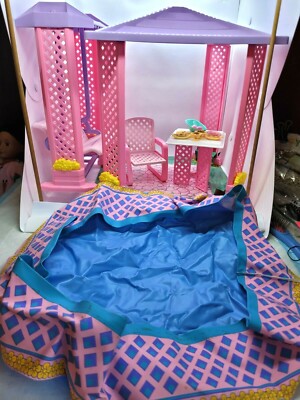 1995 Mattel Barbie So Much To Do Summer Time Fun Pool Gazebo 67034 incomplete