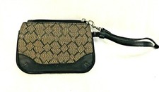 Longaberger Signature Wristlet Leather Trim New