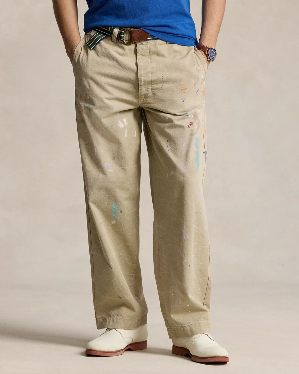 Polo Ralph Lauren Paint Splatter Chino 30 x 32 Cotton Twill Polo Ralph Lauren Paint Splatter Chino 30 x 32 Cotton Twill