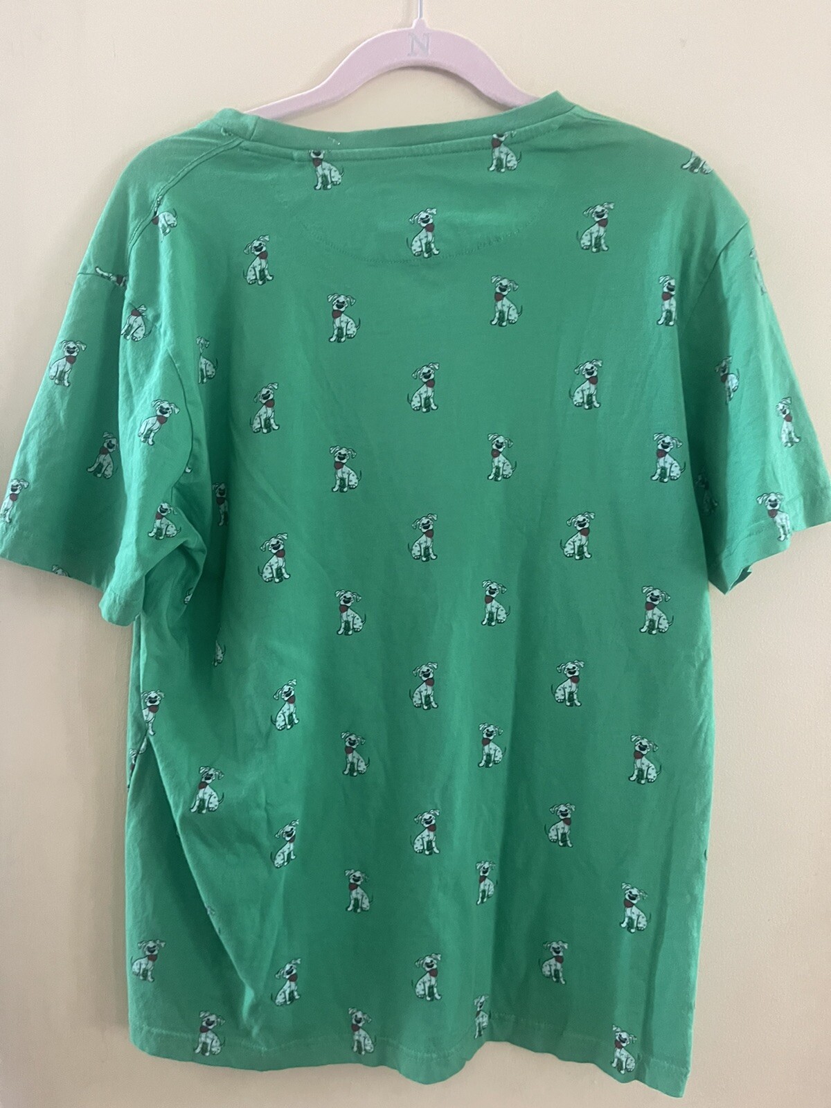 Denim and Flower Ricky Singh green dog shirt, men’s l… Gem