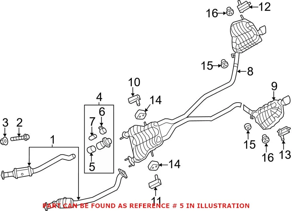 Anillo de sello de escape Mopar genuino OEM para Dodge Grand Cherokee Jeep 68056529AA Foto 2 de 2