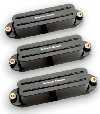 Seymour Duncan SHR-1 Hot Rails für Strat Humbucker Tonabnehmer Set schwarz 11208-02B