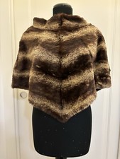 Poncho Di Pelliccia Di Lapin