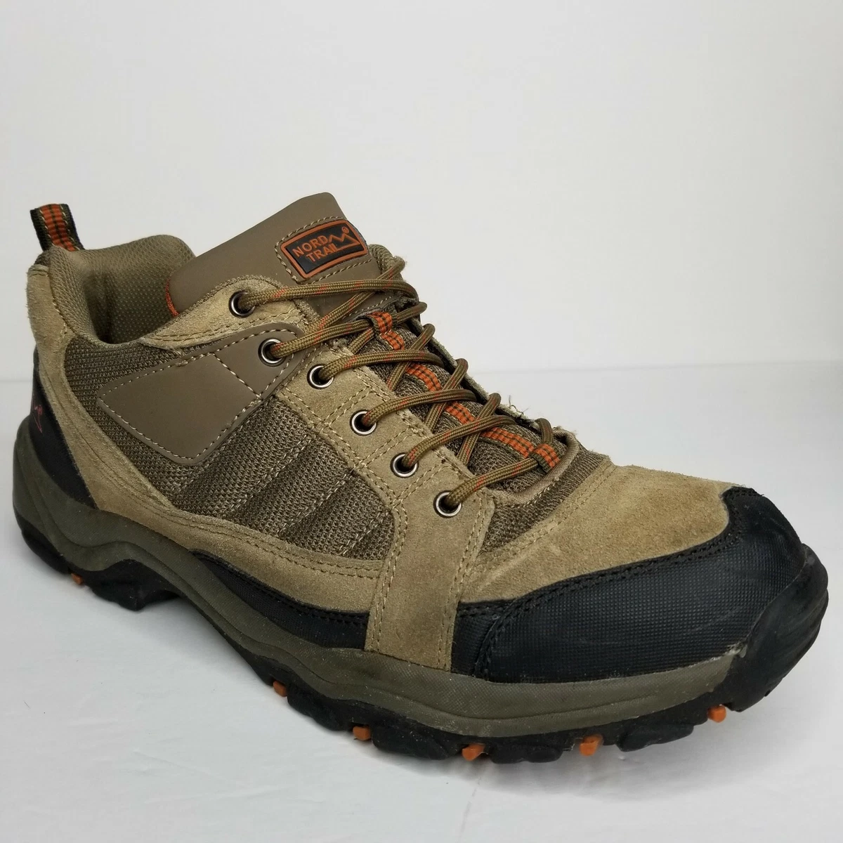 Nord Trail Sz 13M Mt Hunter II Low Top Hiker Shoes Taupe Orange