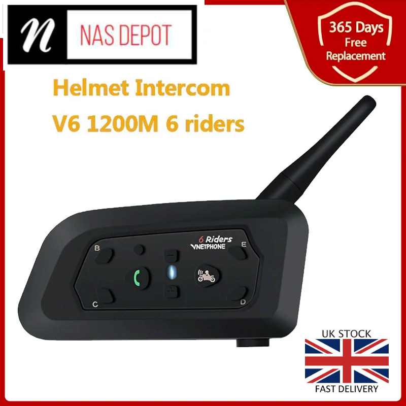 Netphone V6 Motorcycle Helmet Bluetooth Intercom Headset with