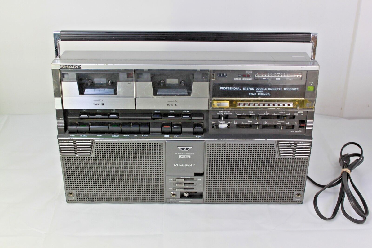 SHARP RD-688AV Professional Stereo Double-Cassette Tape Recorder