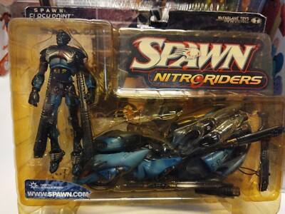 Spawn Nitro Riders Flashpoint Action Figure and Bike  Mc.Farlane used