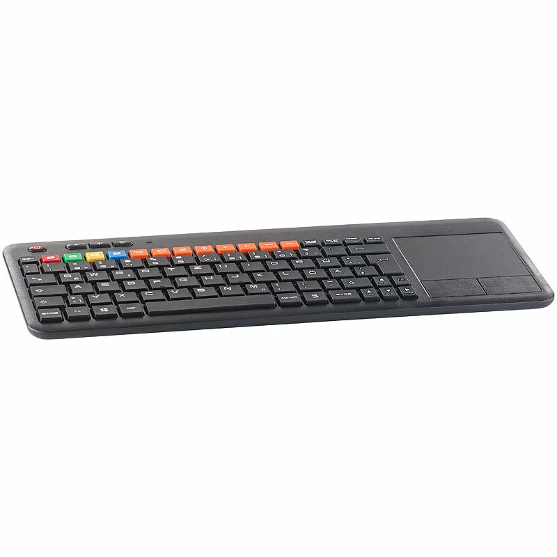 Funk-Tastatur m. Touchpad, für Smart-TVs von Samsung u.v.m., PC, PS3/4 - Bild 2 von 4