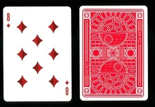 Playing card Star Wars Dark Side Red - 8 of Diamonds ZT 24