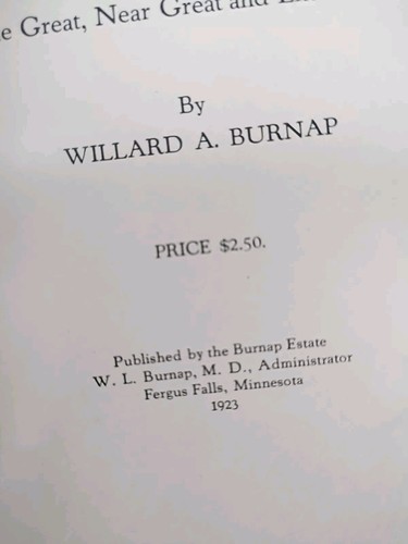 DAS LEBEN EINES MANNES 1840-1920 von Willard A. Burnap Hardcover Buch 1923 - Bild 6 von 7