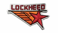 Lockheed Martin® Nostalgic (RED STAR) 1960s Logo Patch 3.5", Sew On, Officially