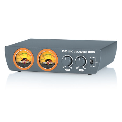Douk Audio HIFI Balanced XLR Digital Verstärker Stereo RCA VU Meter Power Amp