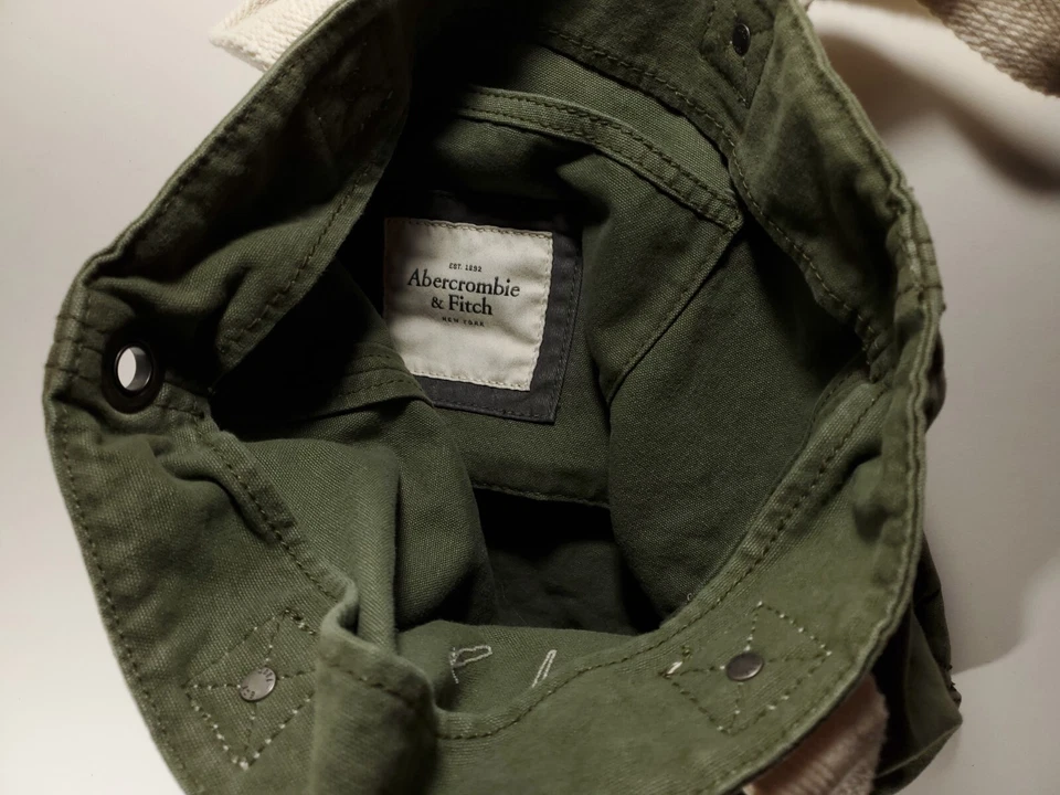 Abercrombie & Fitch зеленый NY лось книга сумка с короткими ручками - Изображение 4 из 4