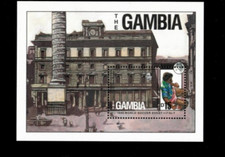 VINTAGE CLASSICS - Gambia 1989 - Soccer - Souvenir Stamp Sheet Scott #875 - MNH
